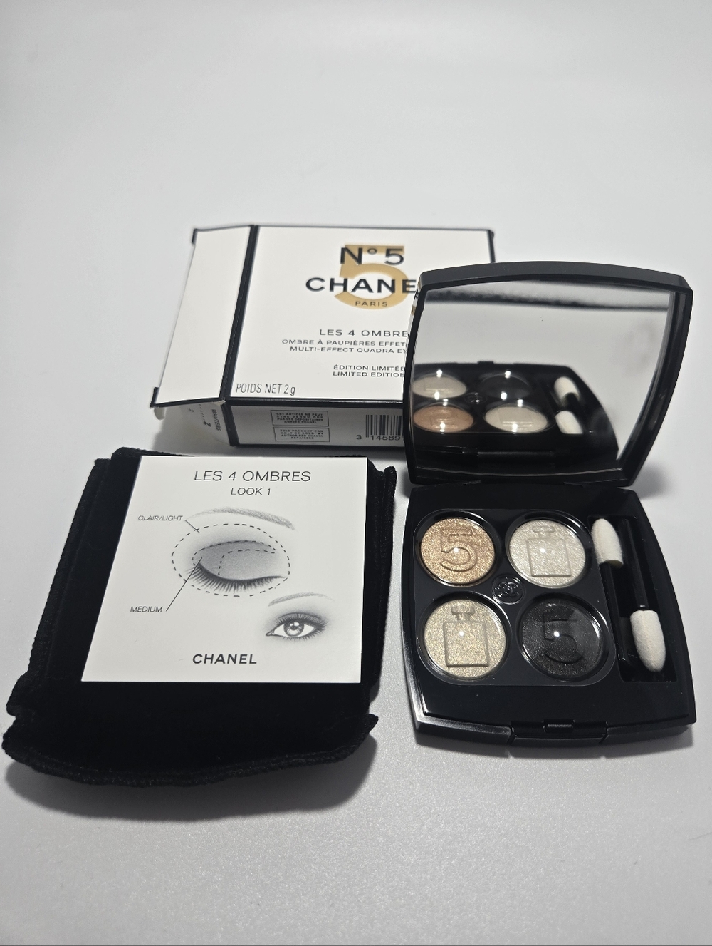 CHANEL Les 4 Ombres Eyeshadow Palette - Gold & Champagne Tones LIMITED EDITION